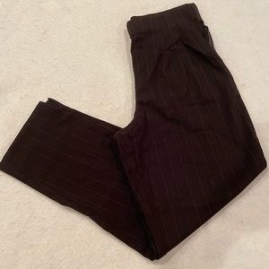 Briggs 8P Brown/pink pin stripe side zip dress pants